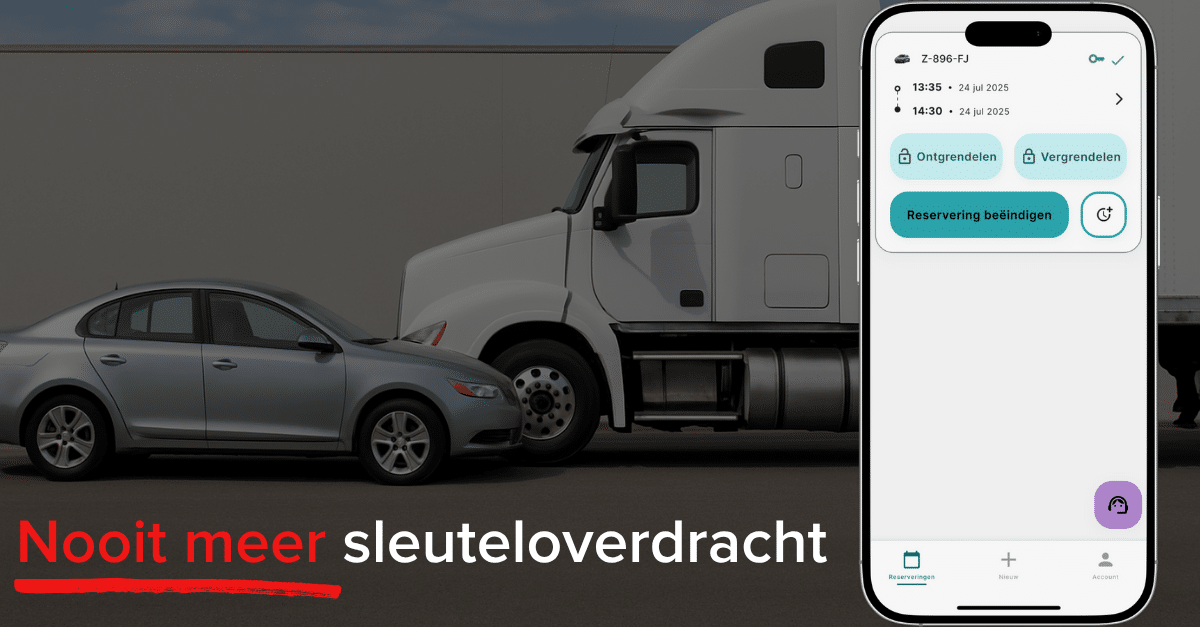 auto en vrachtwagen met wego app