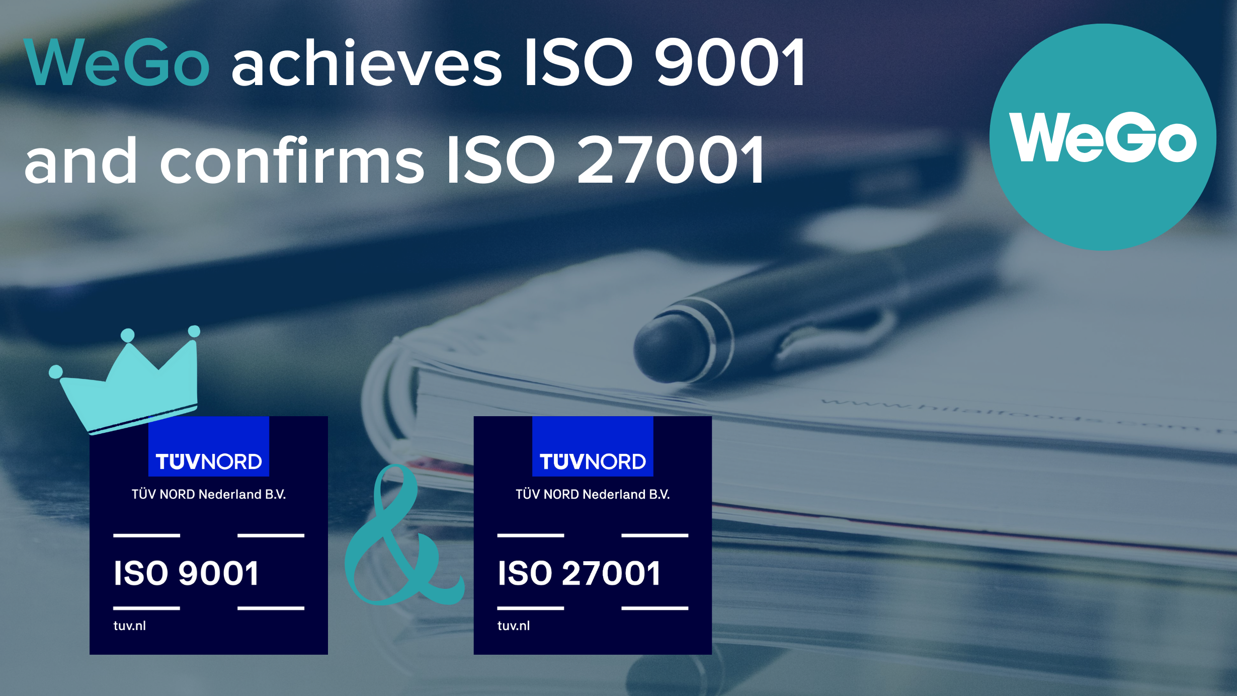 iso 9001 and 27001 certificate badge